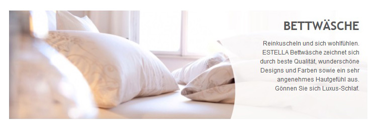 Bettwäsche und Spannbetttücher von Estella